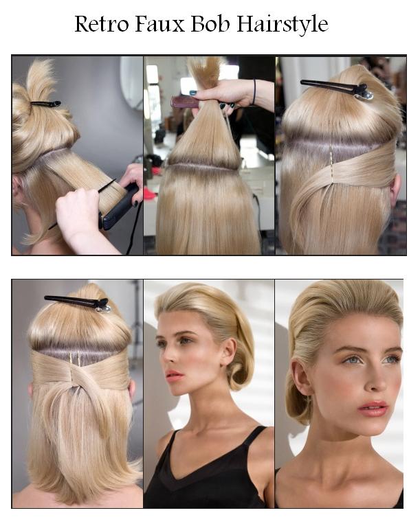 Hairstyles Tips And Tutorial Retro Faux Bob Hairstyle