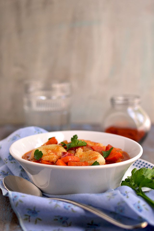 Vegetarian Paprikash with Dumplings Hungarian Paprikash with Dumplings