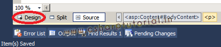Gridview - Selecting design mode Gridview - Selecting design mode
