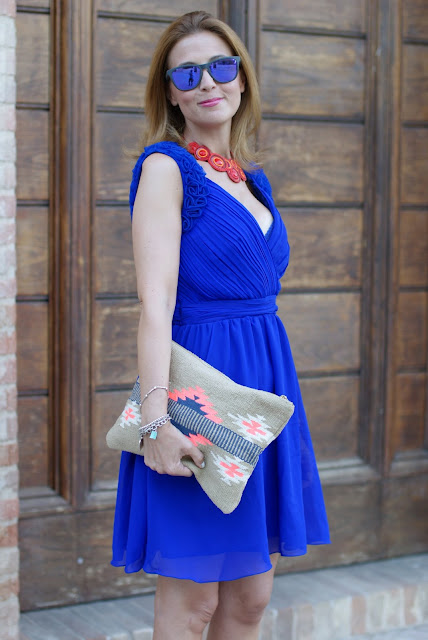 summer dress, cobalt blue romantic dress, Little Mistress dress, royal blue dress, Fashion and Cookies