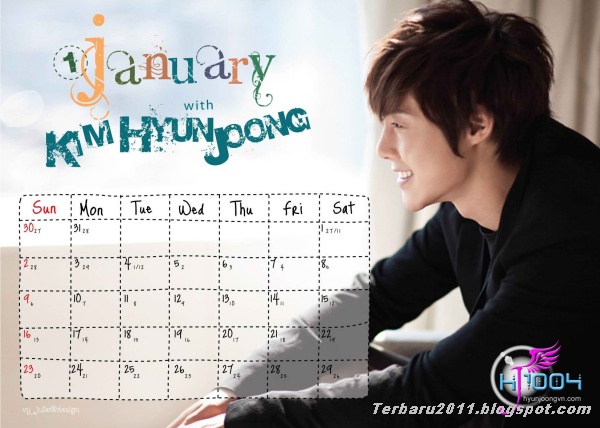 wallpaper calendar 2012 berikut foto kim hyun joong calendar 2012
