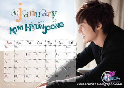 Kim Hyun Joong Calendar 2012 Januari
