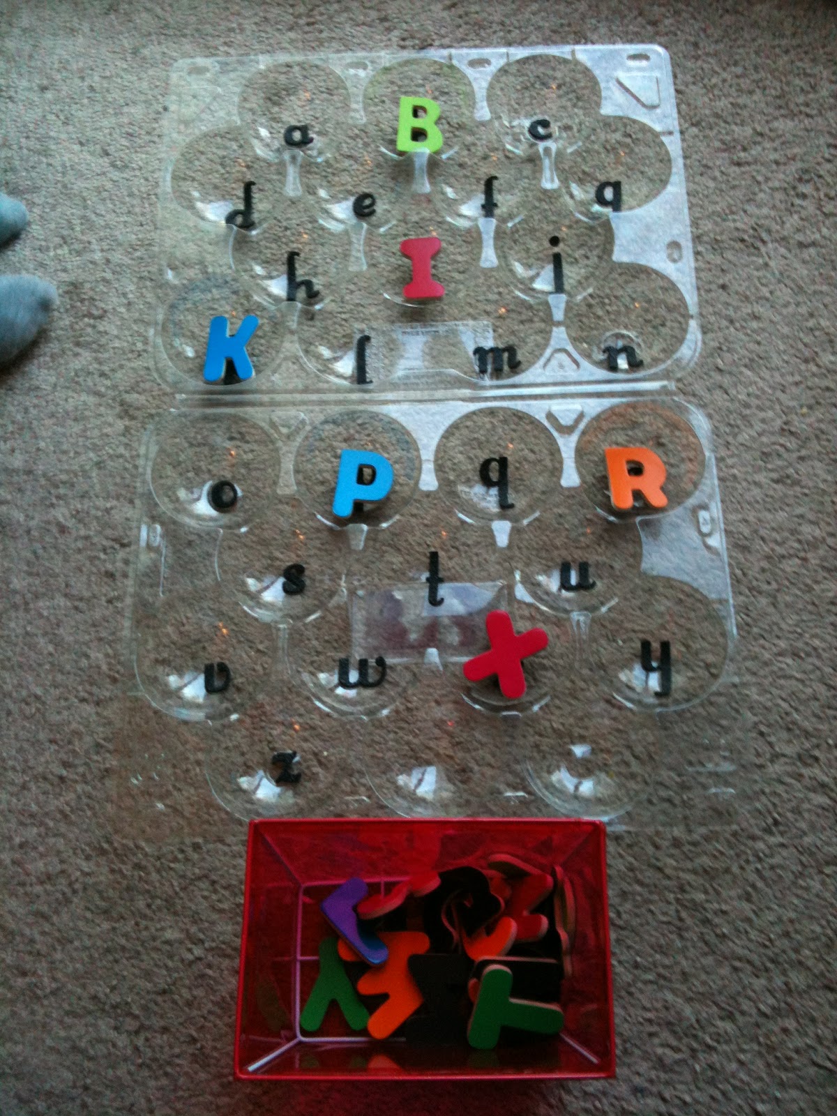 For the Love of Learning DIY Alphabet Learning Activity