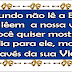Devemos ser uma carta viva.