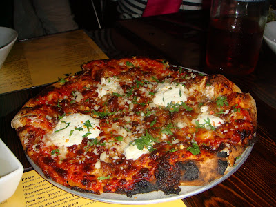 Salsiccia pizza at Coppa, Boston, Mass. Salsiccia pizza at Coppa, Boston, Mass.