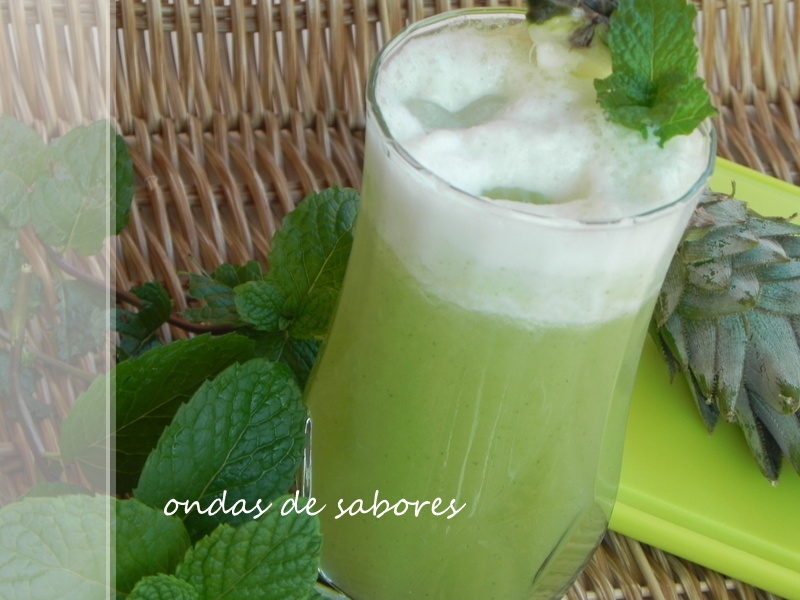 Ondas de Sabores: Suco de Abacaxi com Hortelã... deliciosamente natural