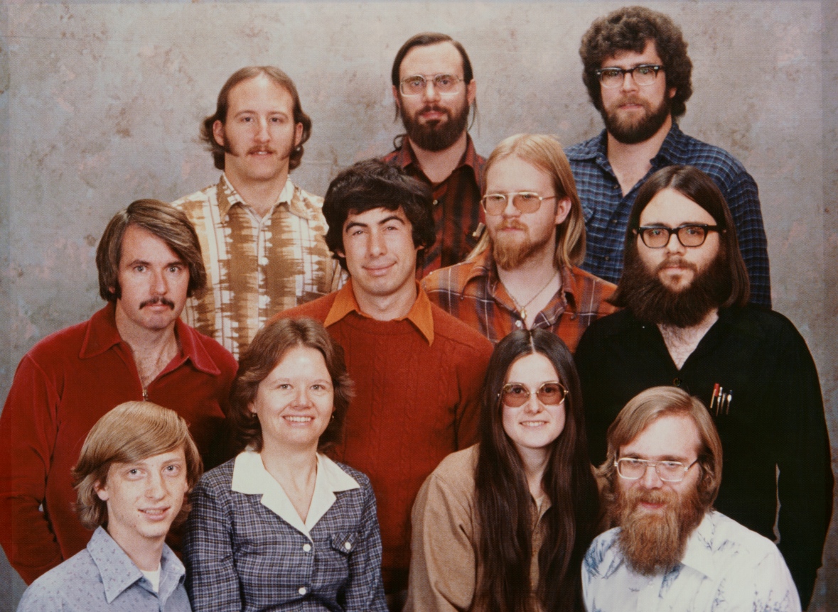 Before & After What Happened to the People in Microsoft's Iconic 1978 Company Photo vintage