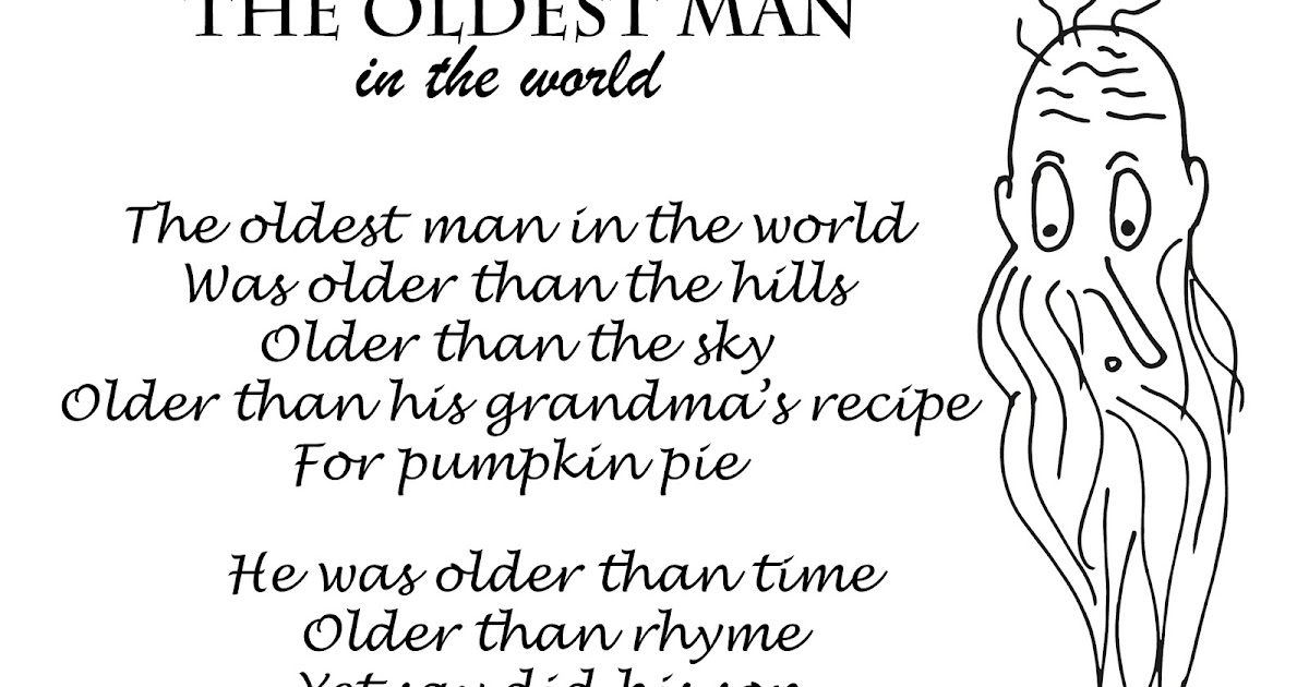 Piddly poems: The oldest man in the world