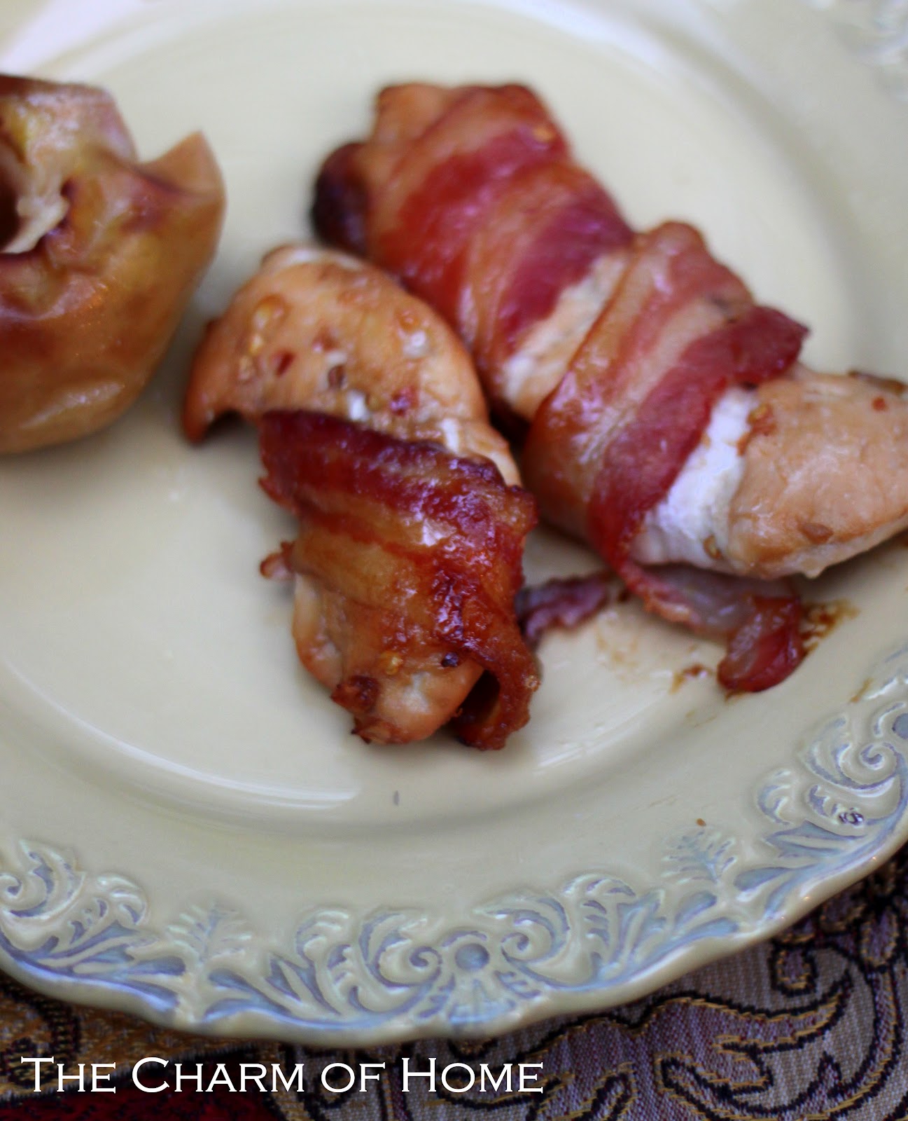 The Charm of Home Glazed BaconWrapped Chicken