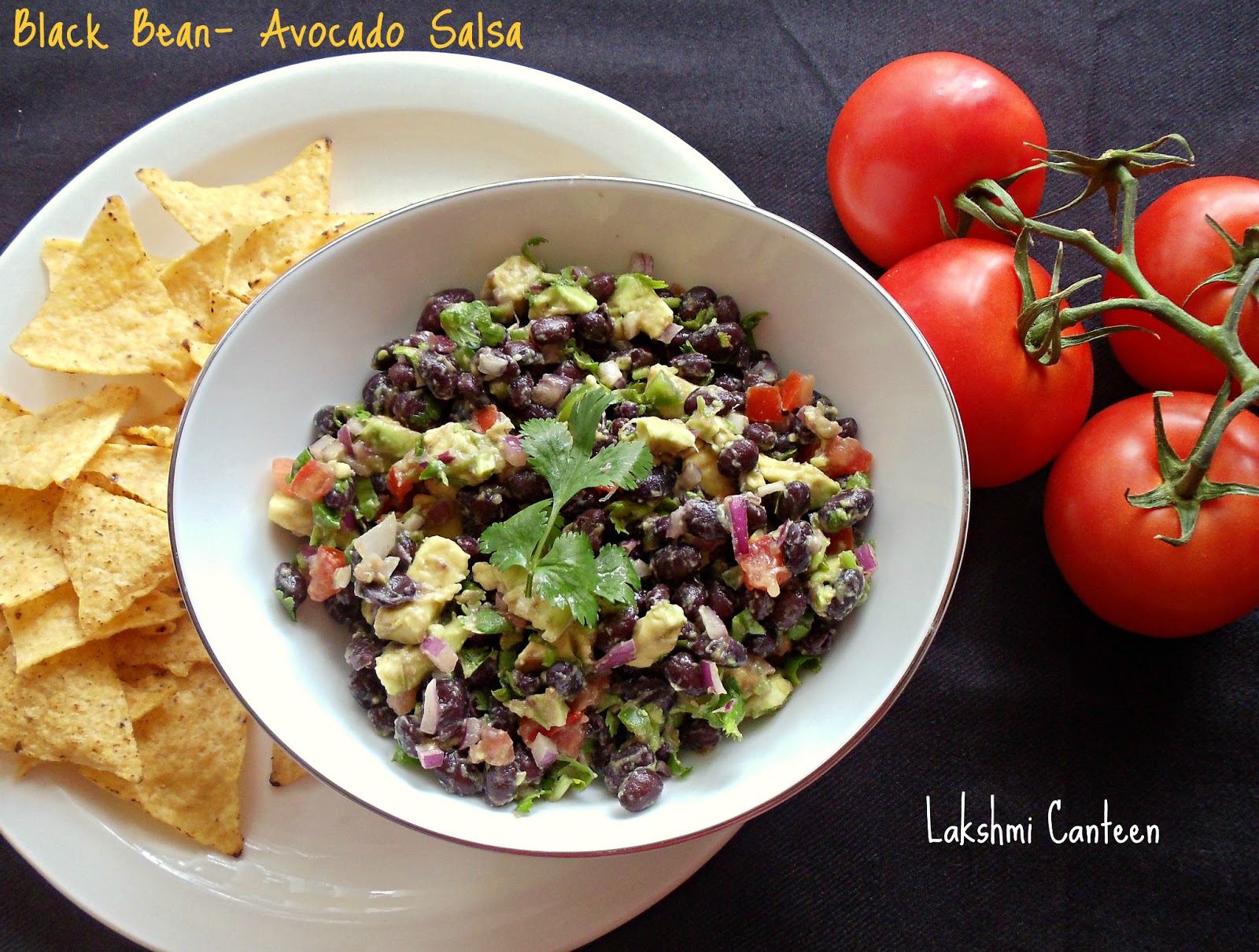 Lakshmi Canteen Black bean Avocado Salsa