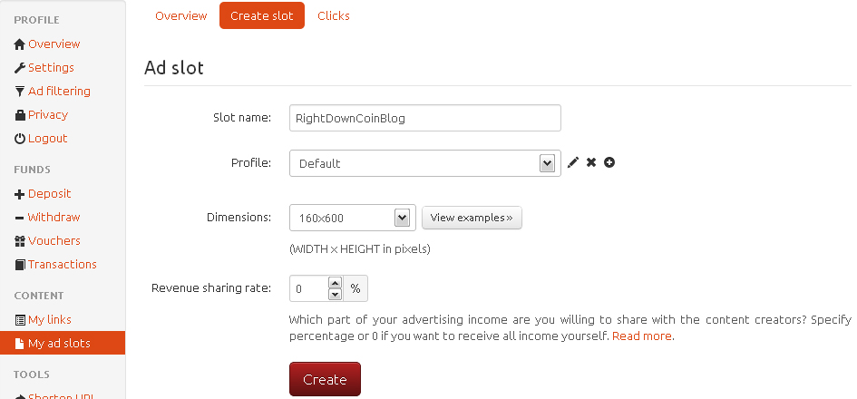 Image result for coinurl create slot