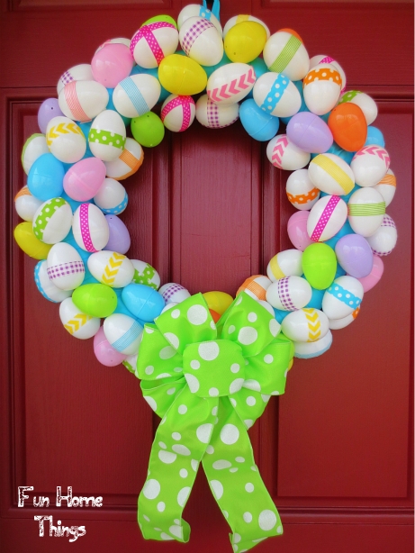 Washi Tape Easter Egg Wreath 