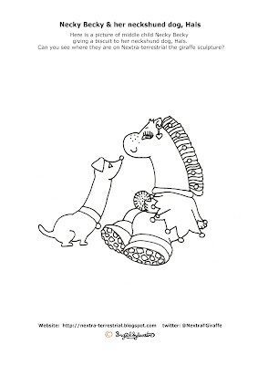 Necky Becky & Hals - Ingrid Sylvestre - Giraffe Colouring PIctures