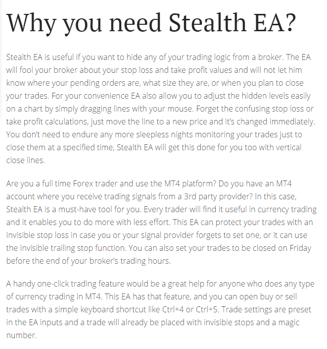 forex stealth ea