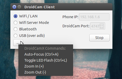 DroidCam Ubuntu