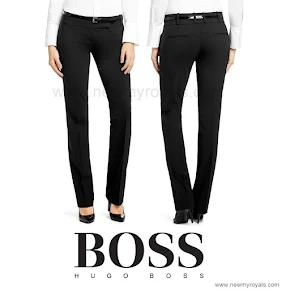 Queen Letizia style HUGO BOSS Taru Trousers