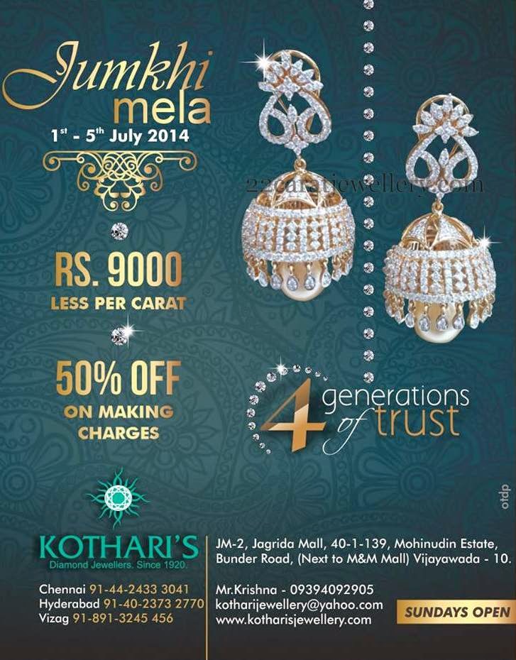 Kothari's Jewelry Jhumka's Mela Jewellery Designs