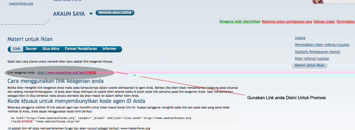 Cara withdraw dari masterforex