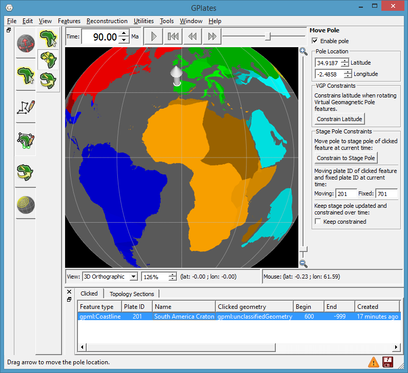 GPlates "Interactive Visualisation Of Platetectonics" Geology Page