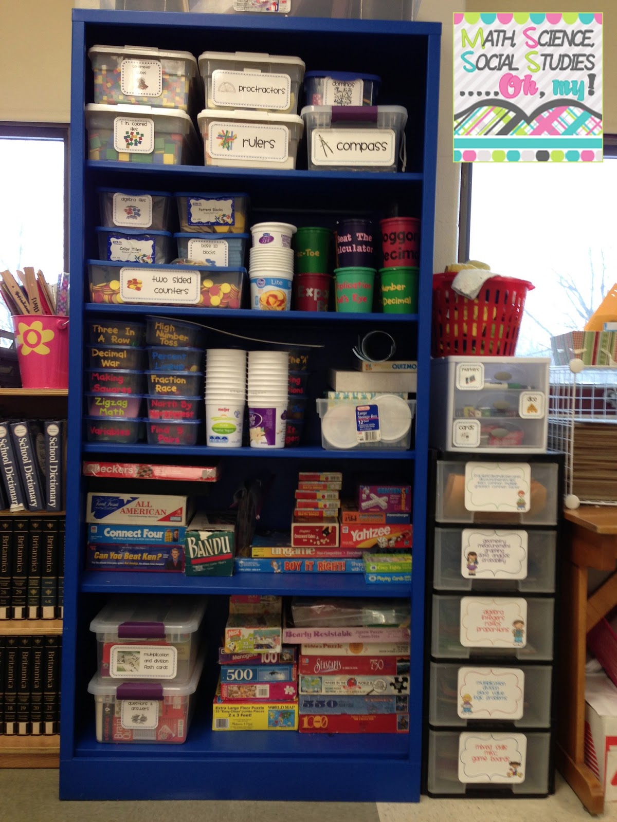 How I Organize My Math Materials Technically Speaking with Amy