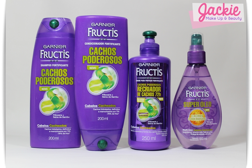 Linha Cachos Poderosos Garnier Fructis ⋆ Jackie Siqueira Makeup