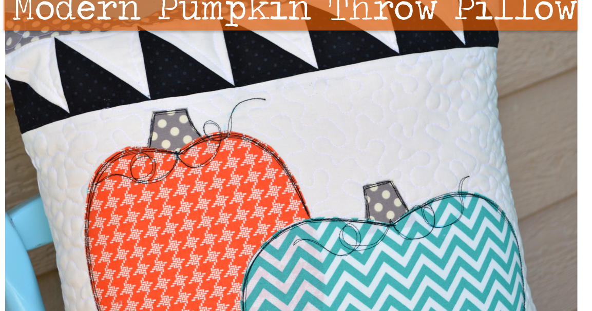Jedi Craft Girl Modern Pumpkin Pillow Tutorial