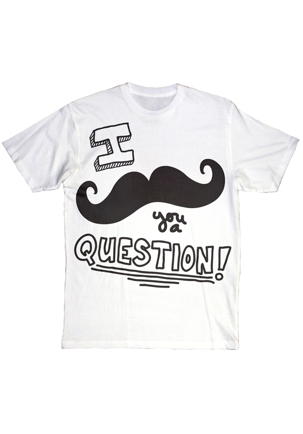 moustache tee