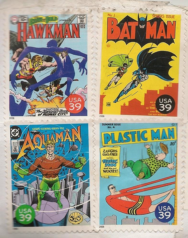 Mostly Random Photos, eh? DC Superhero stamps