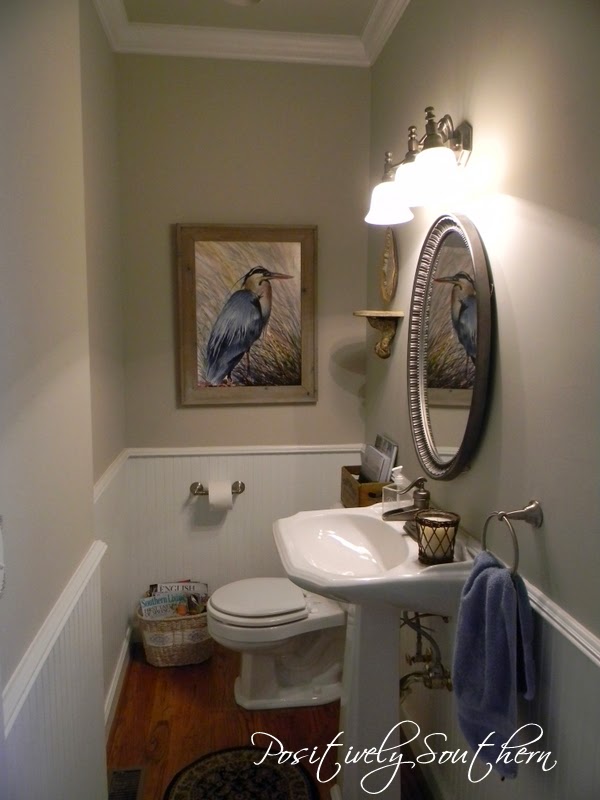 The Powder Room Reveal {Finally} Positively Southern