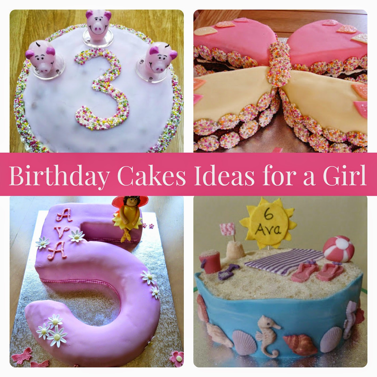 7 Little Girl Birthday Cake Ideas Little Girl Birthday Cakes Little