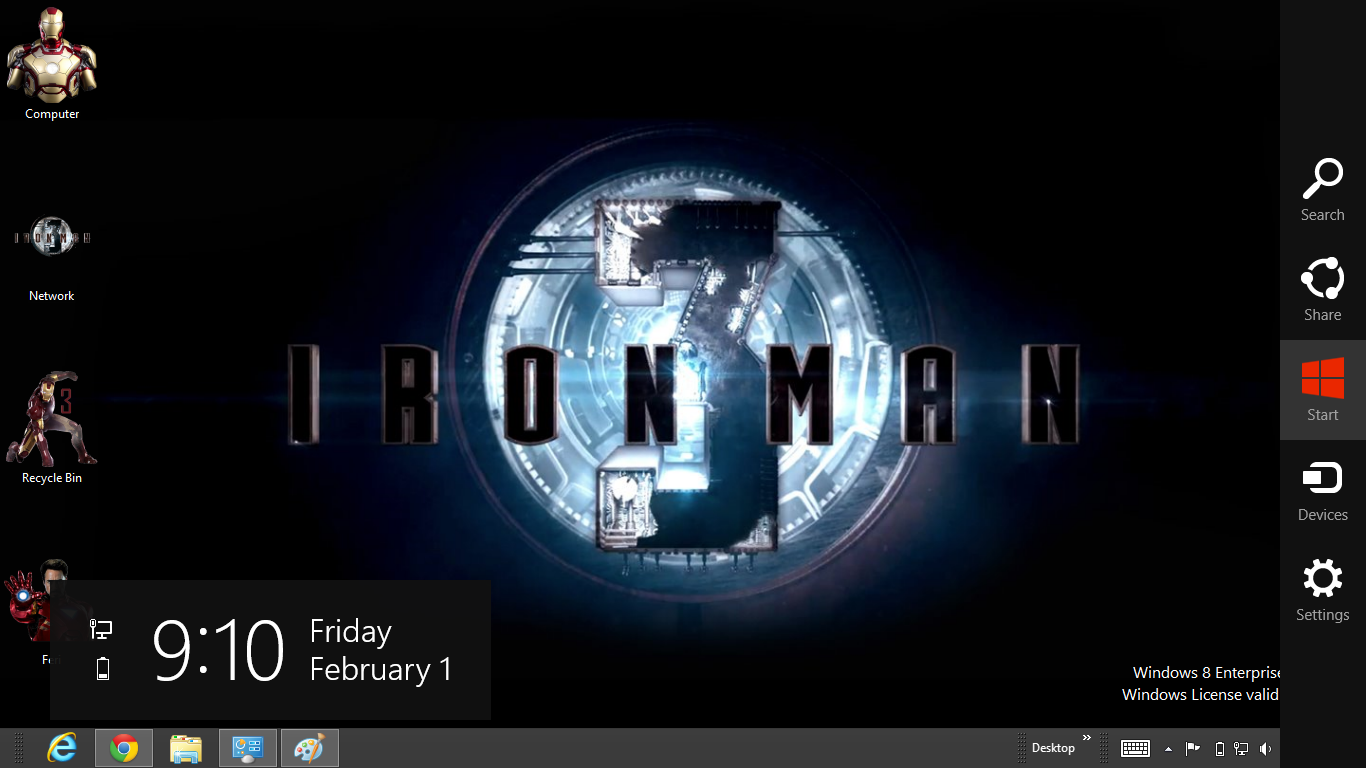 Iron Man Desktop Theme download