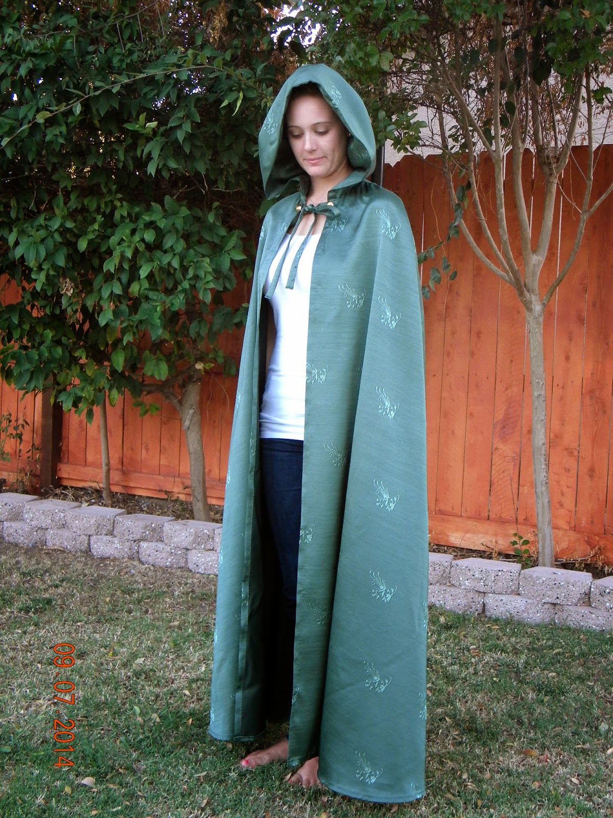 JNine Costumes Green Elven Cosplay Cloak