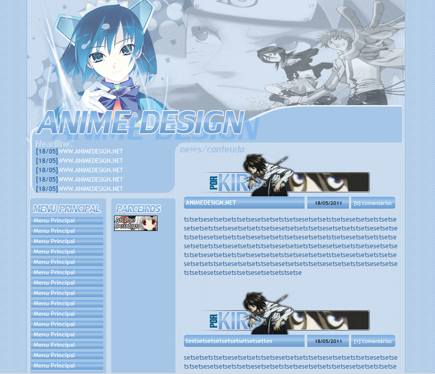 Templates de Animes
