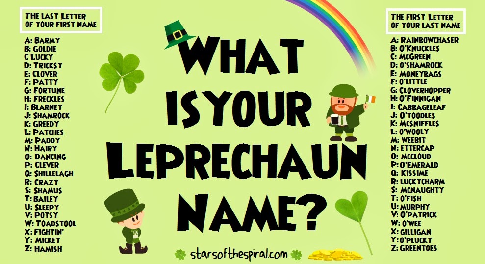 What Is Your Leprechaun Name? Stars of the Spiral
