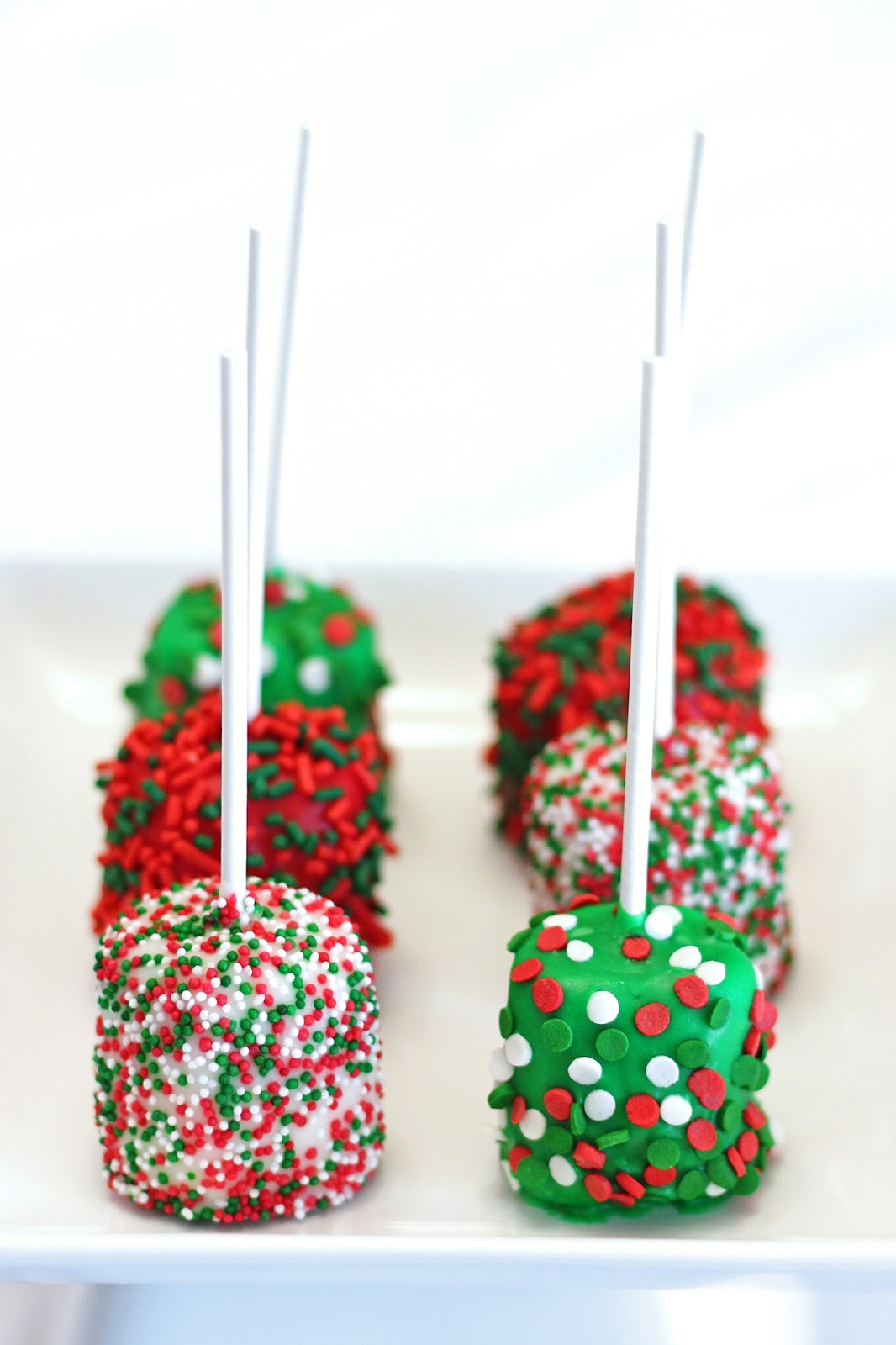 dairy free holiday marshmallow pops Sarah Bakes Gluten Free