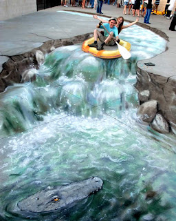 Gambar-Gambar Keren 3D Street Painting Gambar-Gambar
