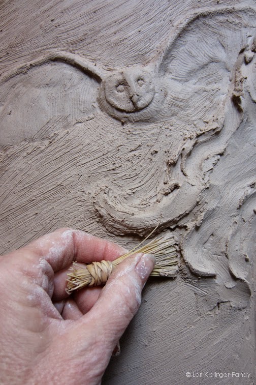 Lori Kiplinger Pandy Sculpture Sculpting the Bas Relief demonstration