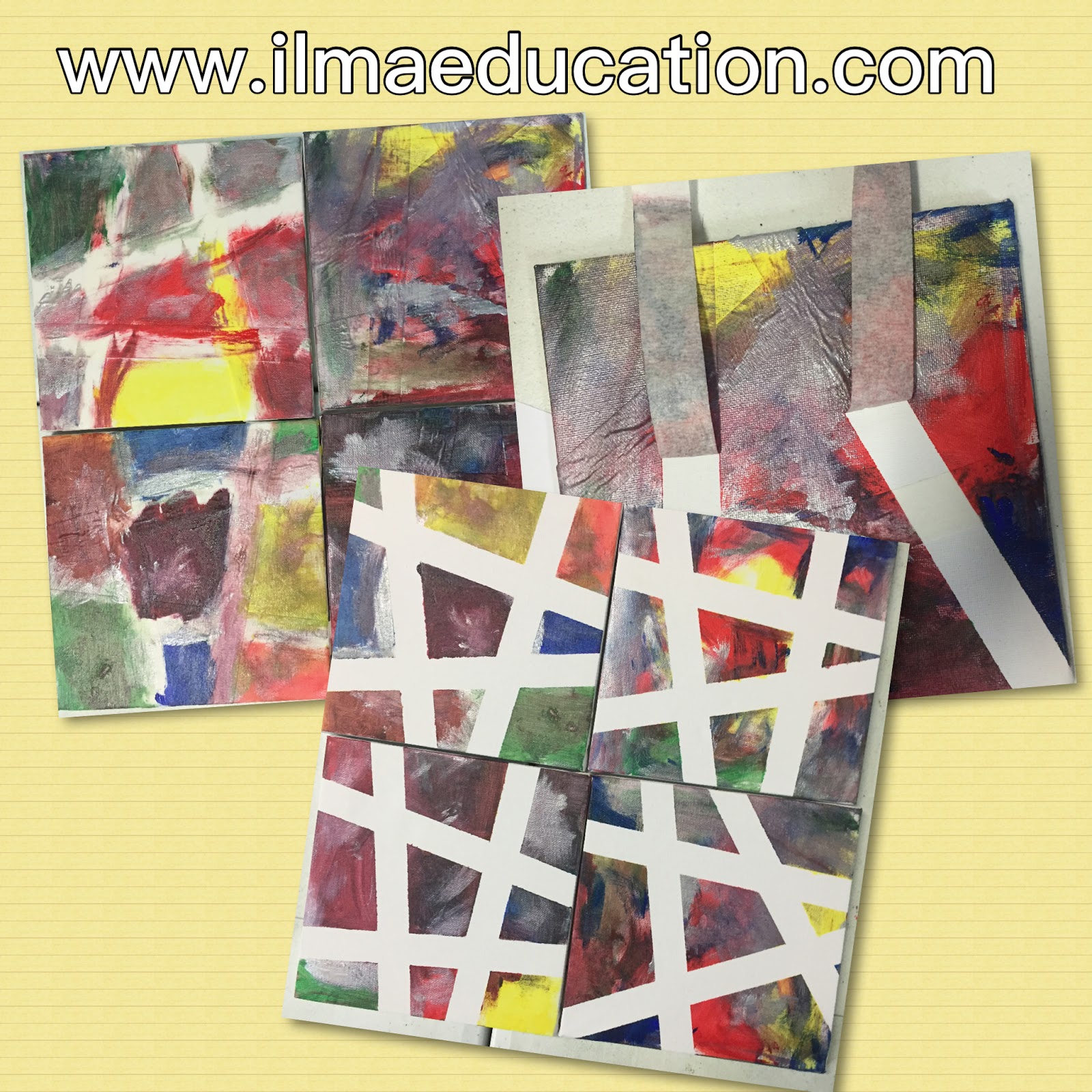 ILMA Education Masking Tape Letter Painting