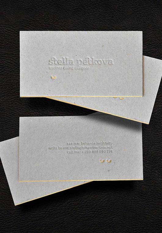 Gold Foiled Business Card Gold Foiled Business Card
