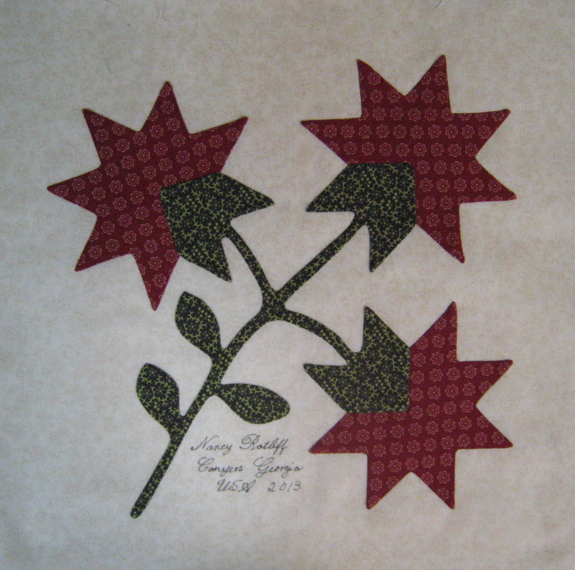 TatteredGarden Quilting Signing a Quilt Block