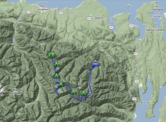olympic mountains map