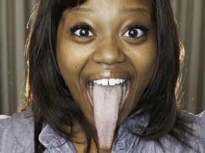 Meet the female student with the longest tongue