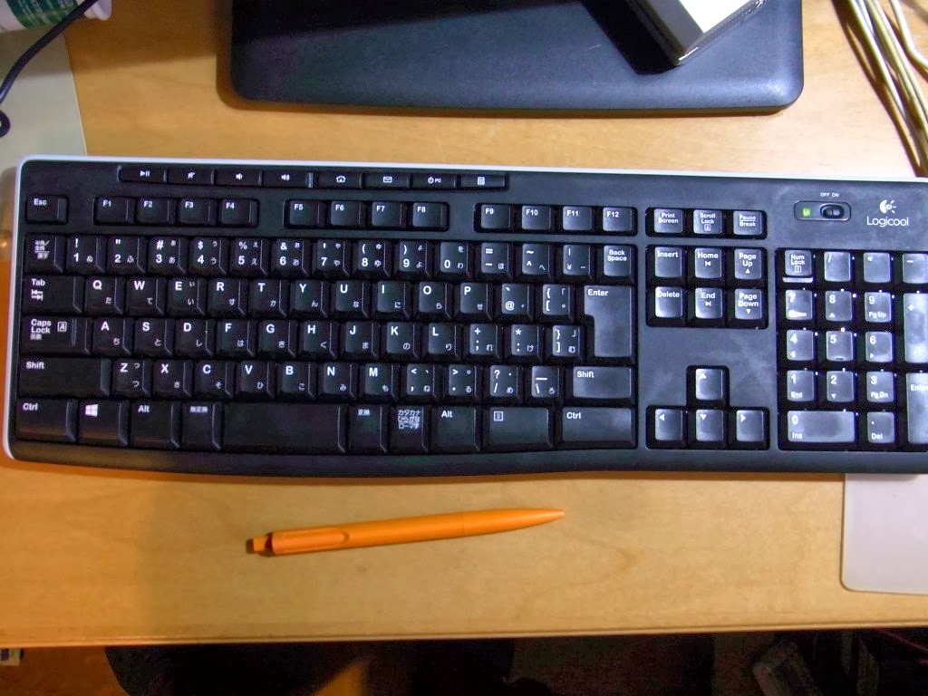 卓上オーディオ (Tabletop Audio) ロジクール Wireless Keyboard K270 Unifying対応で結構便利な