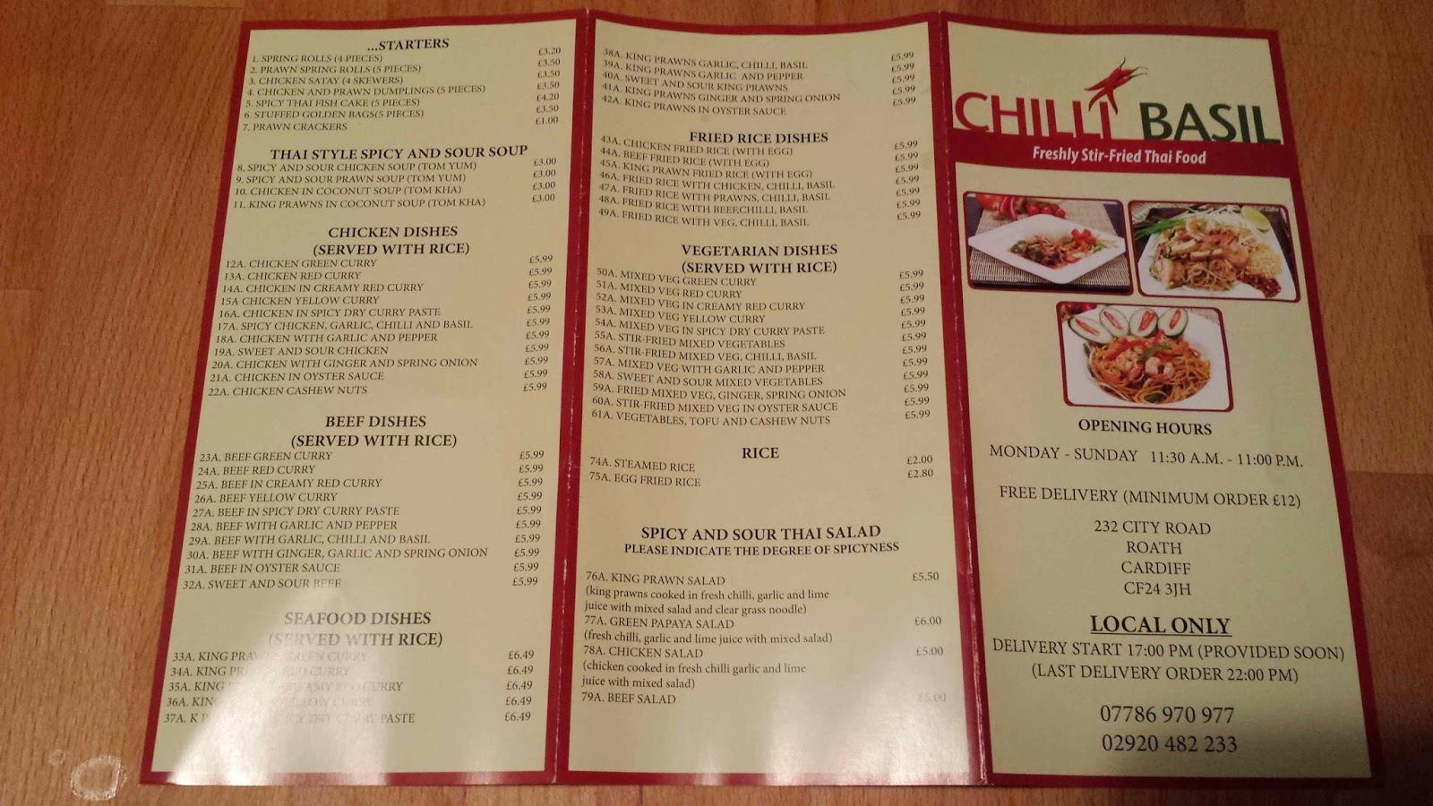 GourmetGorro Chilli Basil, City Road, Cardiff Thai restaurant review