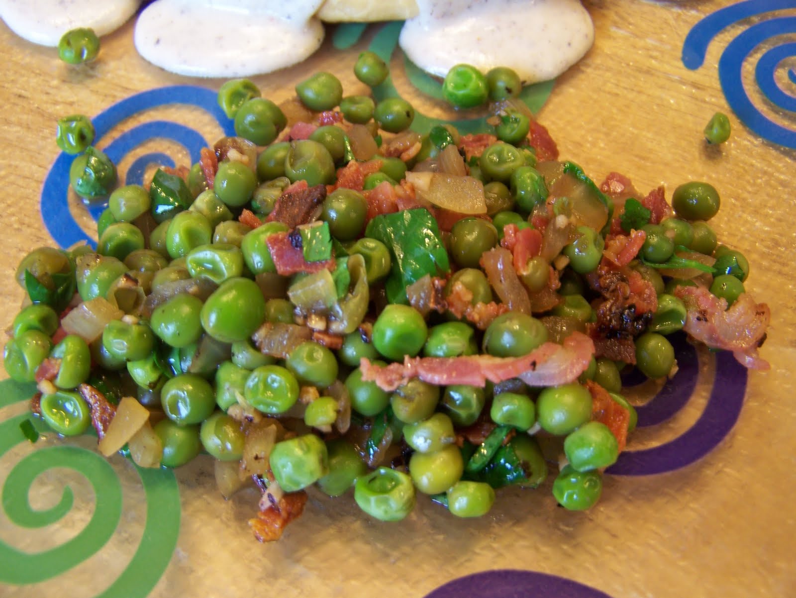 Diary of a Recipe Addict Spring Peas with Pancetta