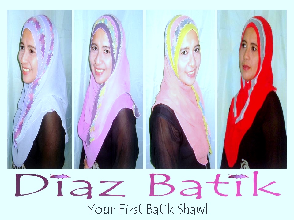 Shawl Chiffon Silk | Shawl Batik Sutera | Selendang Chiffon Sutera | Batik