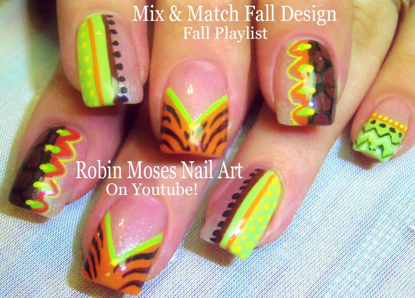 Robin Moses Nail Art Sweaters and Plaid Flannel Nails up for Monday