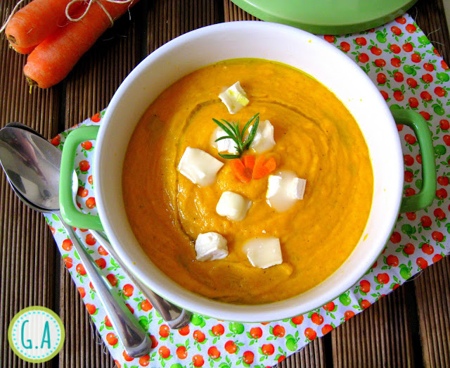 Crema de zanahoria light