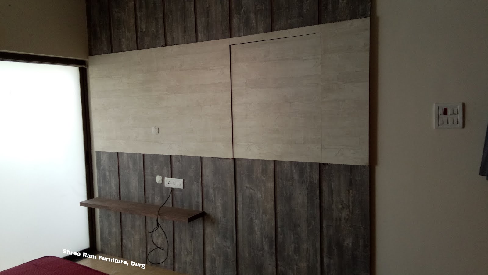 Shree Ram Furniture Durg Bedroom Tv Unit Wall Paneling