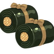 昆布巻きのイラスト（おせち料理）